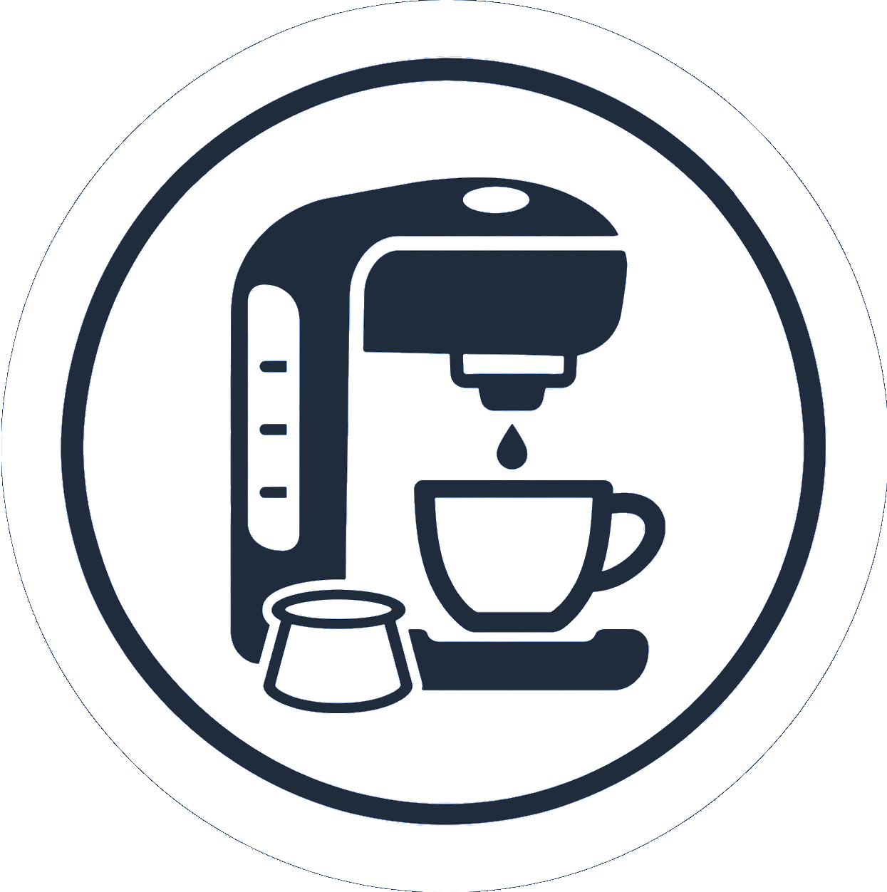 Kaffeepadmaschine grau